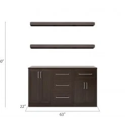 NewAge Products Home Bar 5 Piece Cabinet Set Home Bar Cabinets