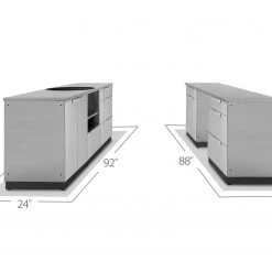 NewAge Products Outdoor Kitchen Stainless Steel 5 Piece Cabinet Set