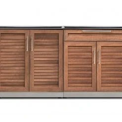 NewAge Products Outdoor Kitchen Stainless Steel 2 Piece Cabinet Set