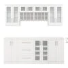 NewAge Products Home Bar 8 Piece Cabinet Set Home Bar Cabinets