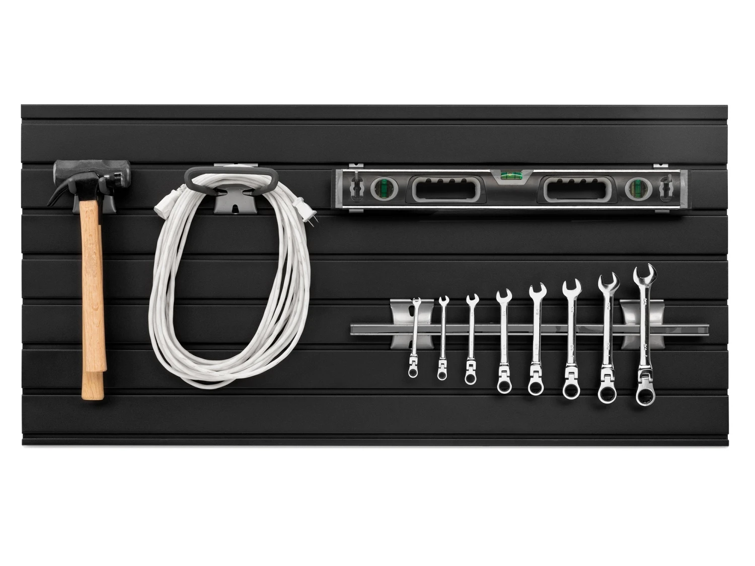 NewAge Products 2 X Bold Series 48 In. Slatwall Backsplash Wall Organization 9 NewAge Products 2 X Bold Series 48 In. Slatwall Backsplash Wall Organization