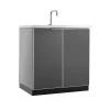 NewAge Products Outdoor Kitchen Aluminum Sink Cabinet - Slate Gray