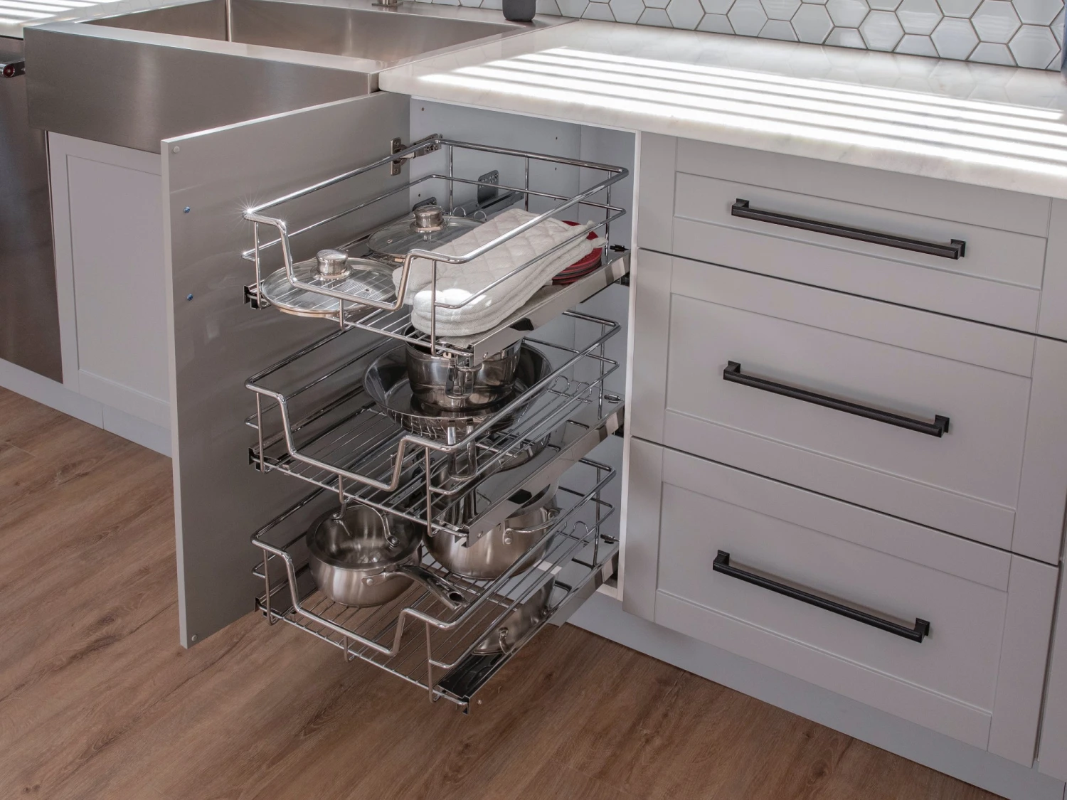 NewAge Products Home Blind Corner Base Cabinet, 36 Inch Pantry Cabinets 13 NewAge Products Home Blind Corner Base Cabinet, 36 Inch Pantry Cabinets