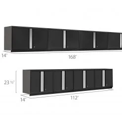 NewAge Products Wall Cabinets Pro Series 8 Piece Cabinet Set