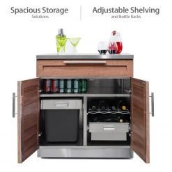NewAge Products Outdoor Kitchen Stainless Steel 6 Piece Cabinet Set