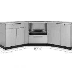 NewAge Products Outdoor Kitchen Stainless Steel 5 Piece Cabinet Set 26 NewAge Products Outdoor Kitchen Stainless Steel 5 Piece Cabinet Set